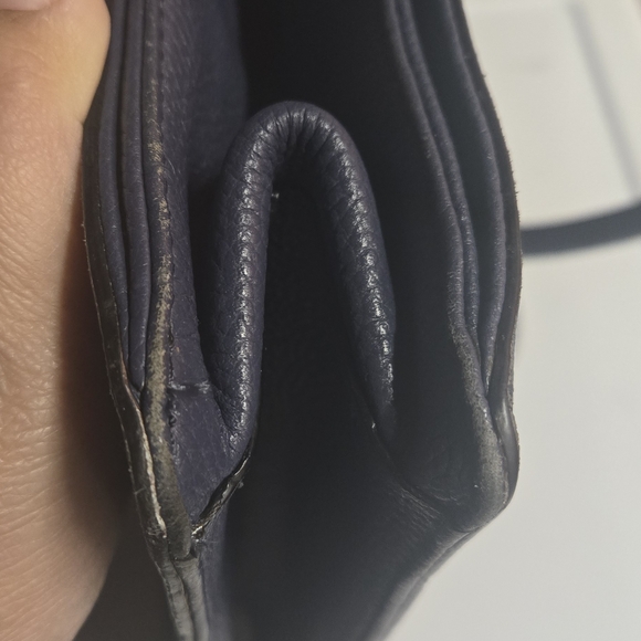 Vintage Kate Spade Navy Satchel with Gold Accents - Picture 9 of 11